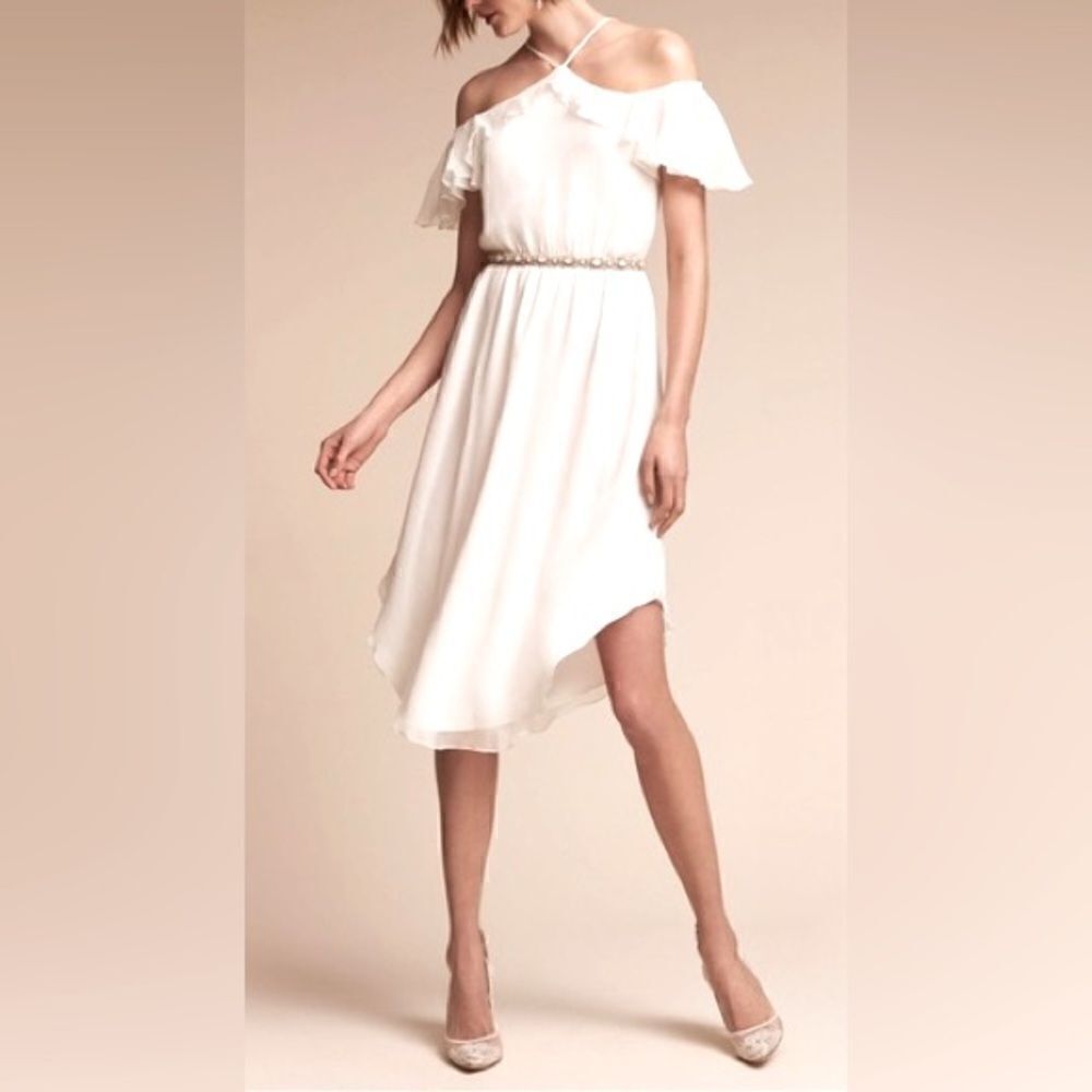 BHLDN Miller Silk Bridal Reception Party Dress